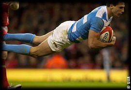 Wales Argentina Juan Imhoff try 